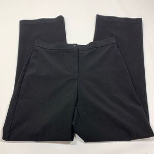 B1—David Dart Women's Mid-Rise Back Pleat Flat Front Dress Pants Black Size 10